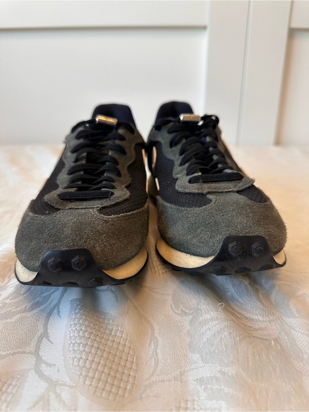 Veja Rio Branco Sneakers Gray Suede Black Mesh Slip On Sneakers Women’s 8 - Picture 2 of 16